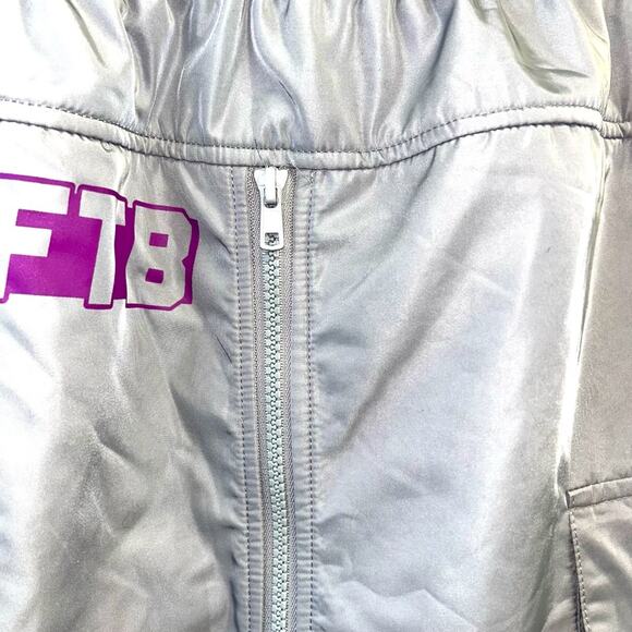 LF The Brand Light Gray Elastic Waist Skirt Small - Picture 4 of 4